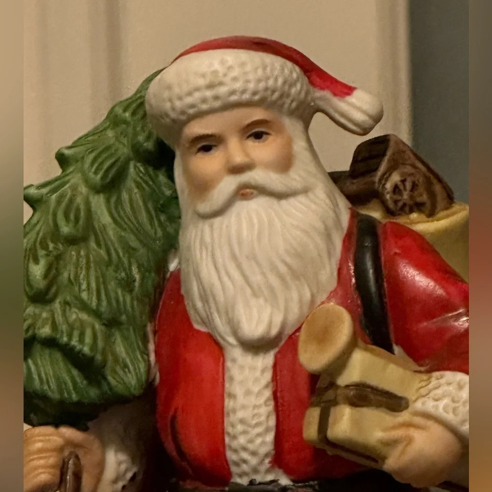Porcelain Santa from The Santa Claus Shop. St Nicholas circa 1910.
